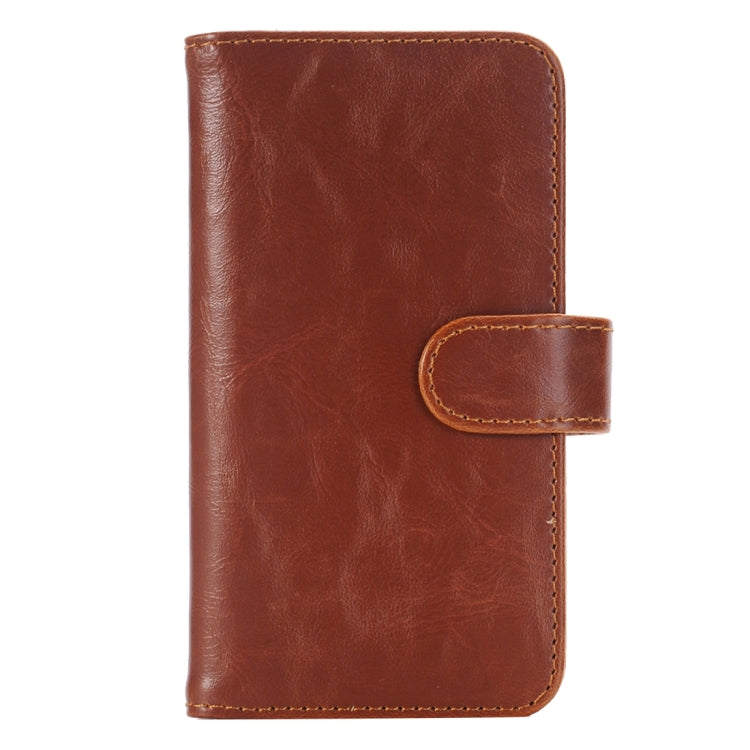 For Galaxy S7/G930 Crazy Horse Texture Horizontal Flip Leather Case with 3 Pages of Card Slots & Wallet & Holder
