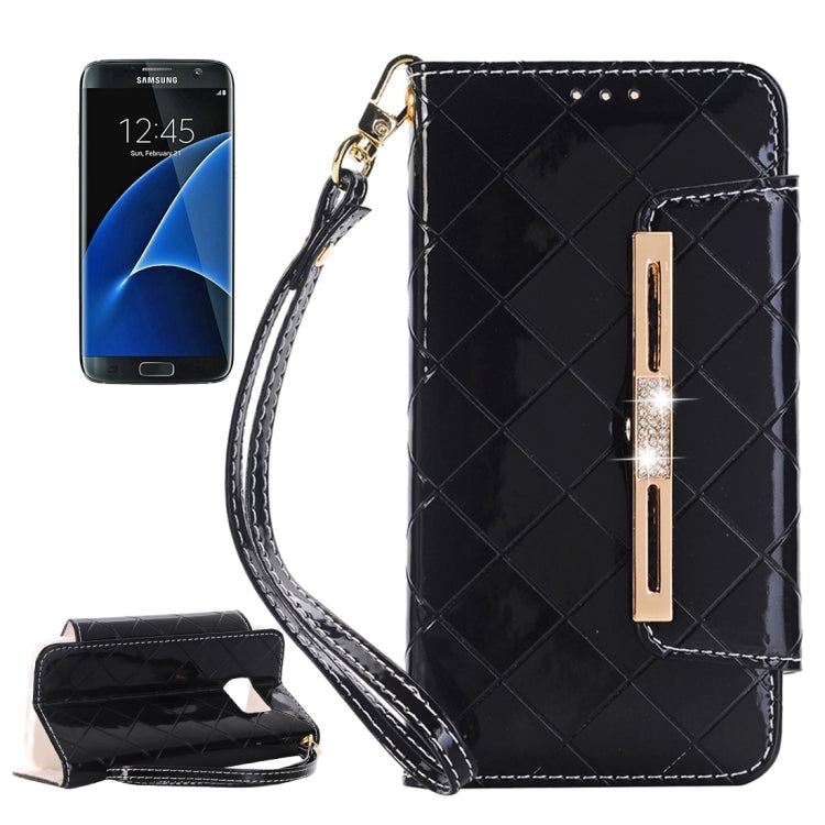 For Galaxy S7/G930 Horizontal Flip Leather Case of Hardware Diamond Handbag with Card Slots & Wallet & Holder