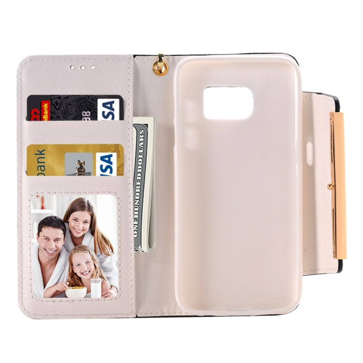 For Galaxy S7/G930 Horizontal Flip Leather Case of Hardware Diamond Handbag with Card Slots & Wallet & Holder