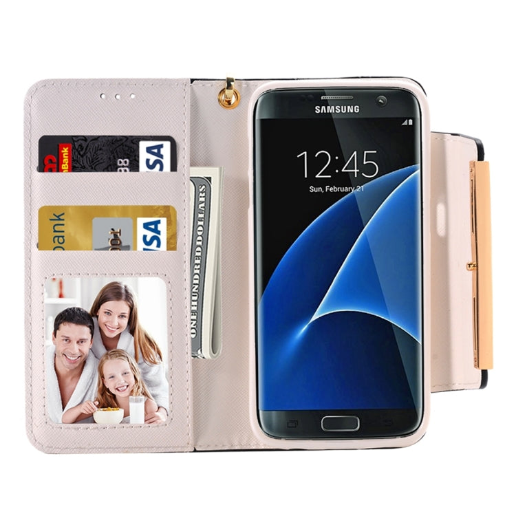 For Galaxy S7/G930 Horizontal Flip Leather Case of Hardware Diamond Handbag with Card Slots & Wallet & Holder