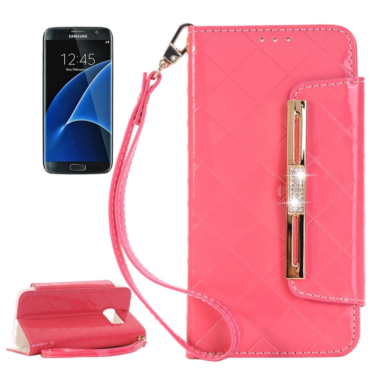 For Galaxy S7/G930 Horizontal Flip Leather Case of Hardware Diamond Handbag with Card Slots & Wallet & Holder