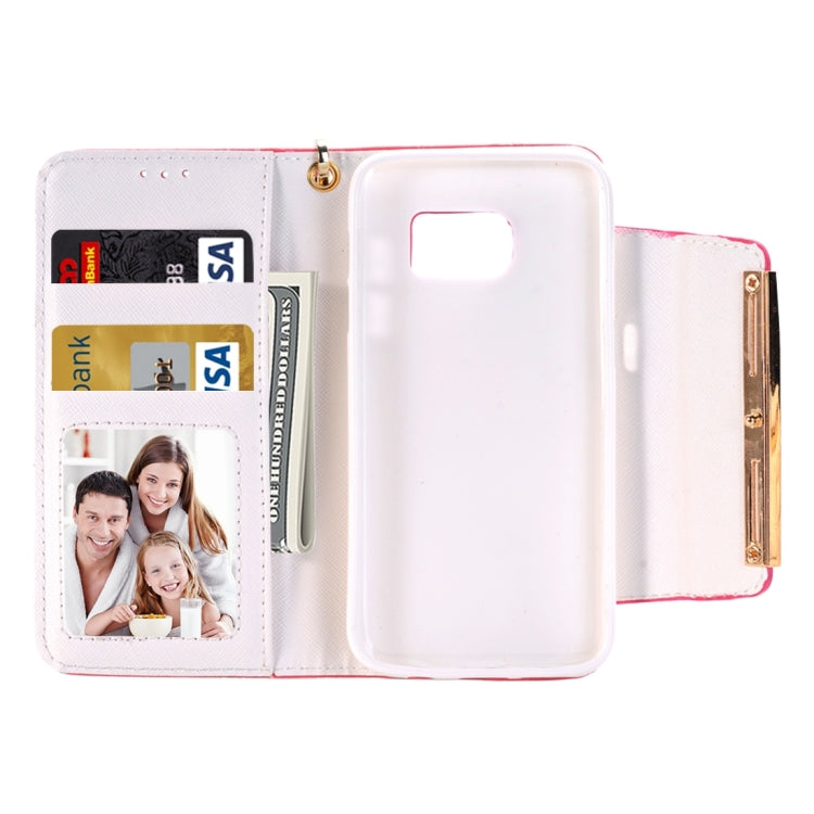 For Galaxy S7/G930 Horizontal Flip Leather Case of Hardware Diamond Handbag with Card Slots & Wallet & Holder