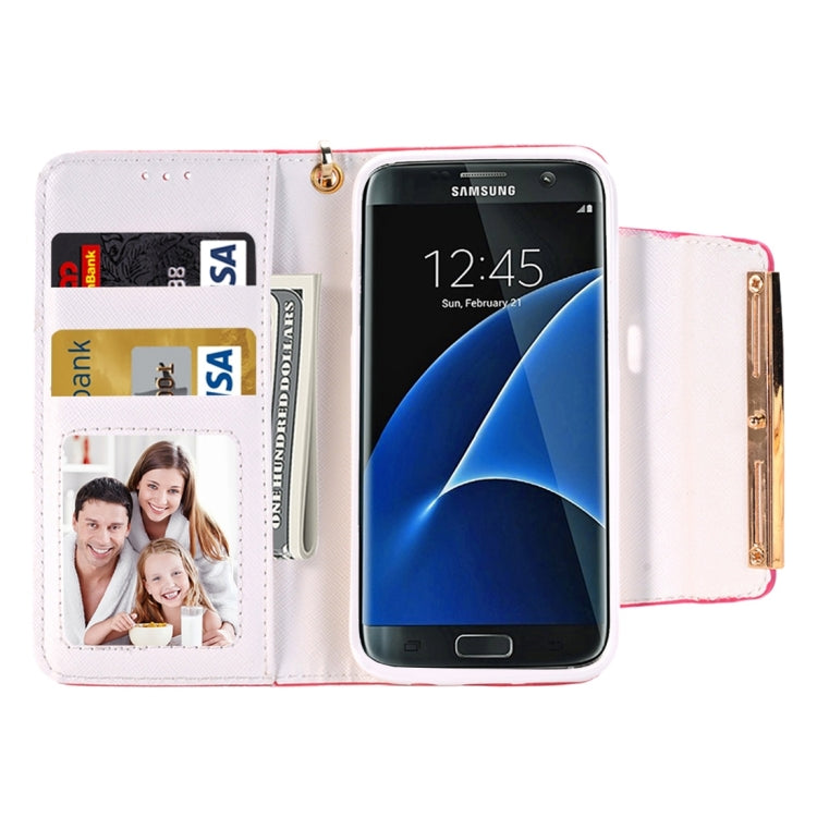 For Galaxy S7/G930 Horizontal Flip Leather Case of Hardware Diamond Handbag with Card Slots & Wallet & Holder