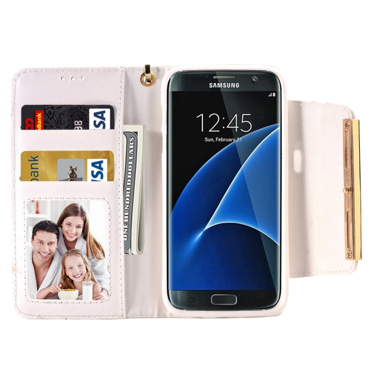 For Galaxy S7/G930 Horizontal Flip Leather Case of Hardware Diamond Handbag with Card Slots & Wallet & Holder