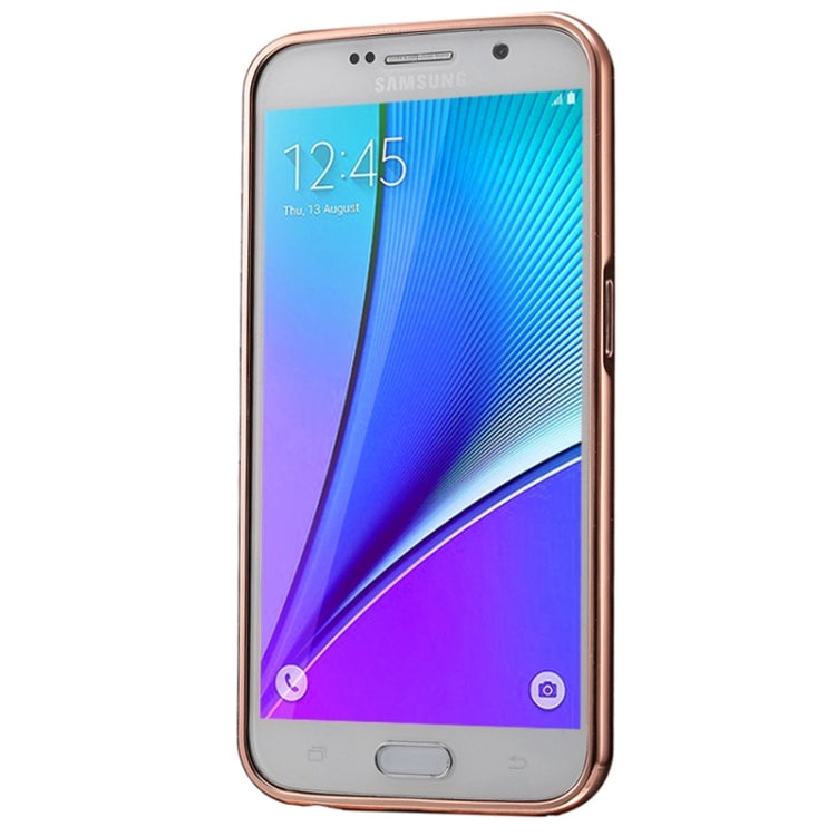 Push-pull Style Metal Plating Bumper Frame + Acrylic Back Cover Combination Case for Galaxy Note 5 / N920