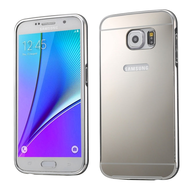 Push-pull Style Metal Plating Bumper Frame + Acrylic Back Cover Combination Case for Galaxy Note 5 / N920