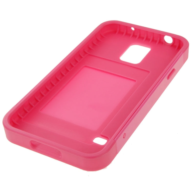 Color Matching Style Plastic Combination Case for Galaxy S5 / G900 (Magenta + White)