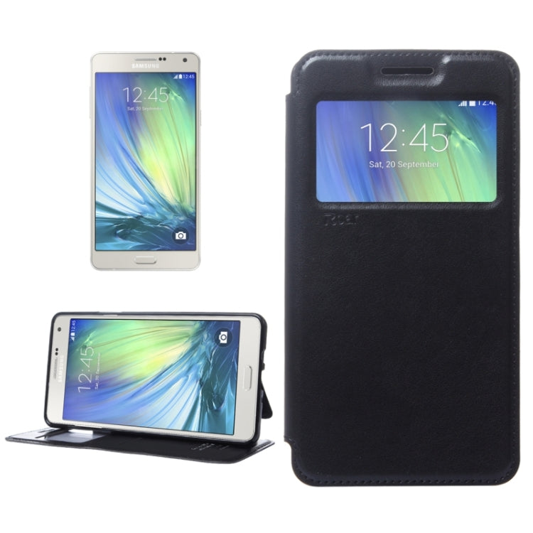Crazy Horse Texture Horizontal Flip Leather Case with Card Slots & Call Display ID & Holder for Galaxy A7