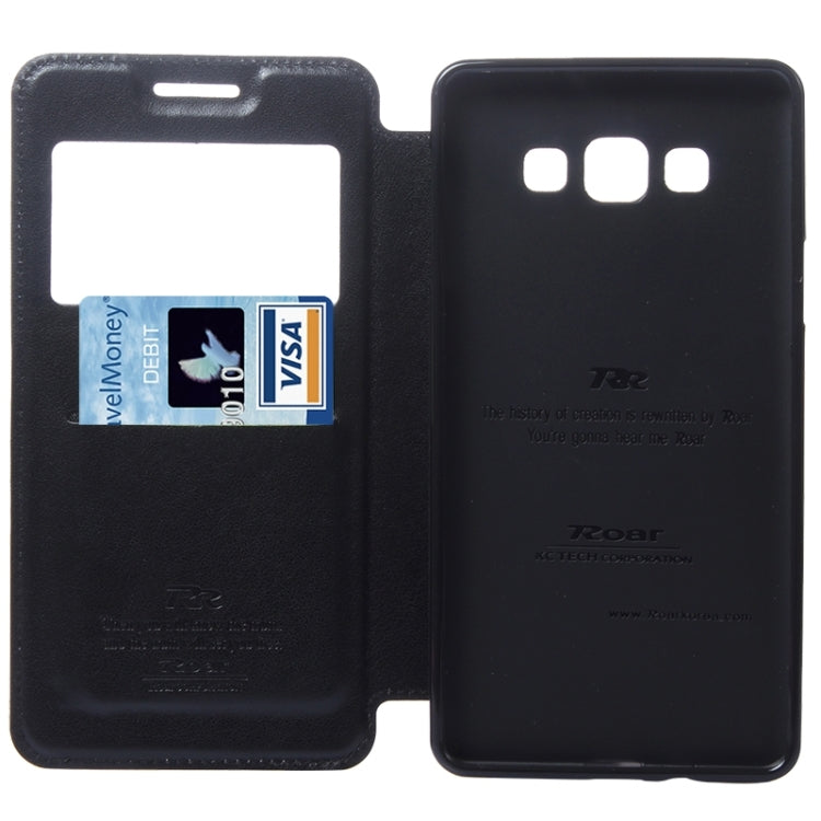 Crazy Horse Texture Horizontal Flip Leather Case with Card Slots & Call Display ID & Holder for Galaxy A7