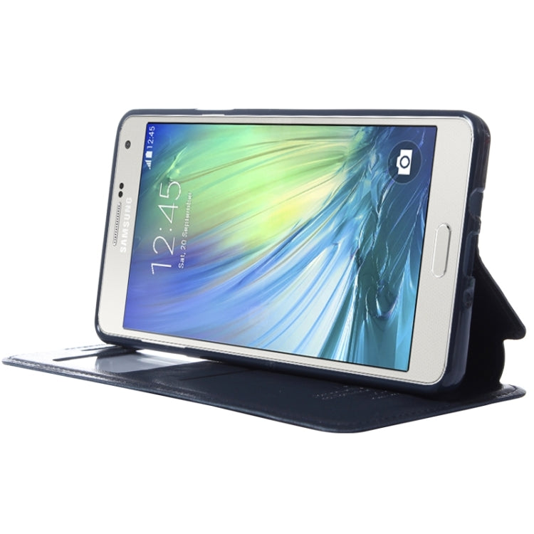 Crazy Horse Texture Horizontal Flip Leather Case with Card Slots & Call Display ID & Holder for Galaxy A7