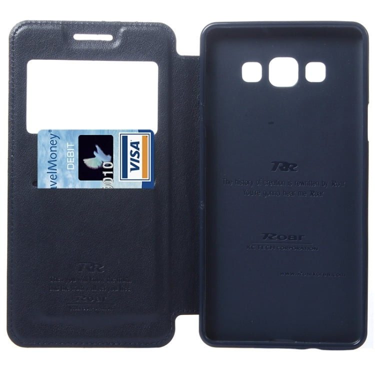 Crazy Horse Texture Horizontal Flip Leather Case with Card Slots & Call Display ID & Holder for Galaxy A7