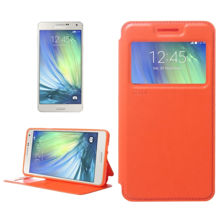 Crazy Horse Texture Horizontal Flip Leather Case with Card Slots & Call Display ID & Holder for Galaxy A7