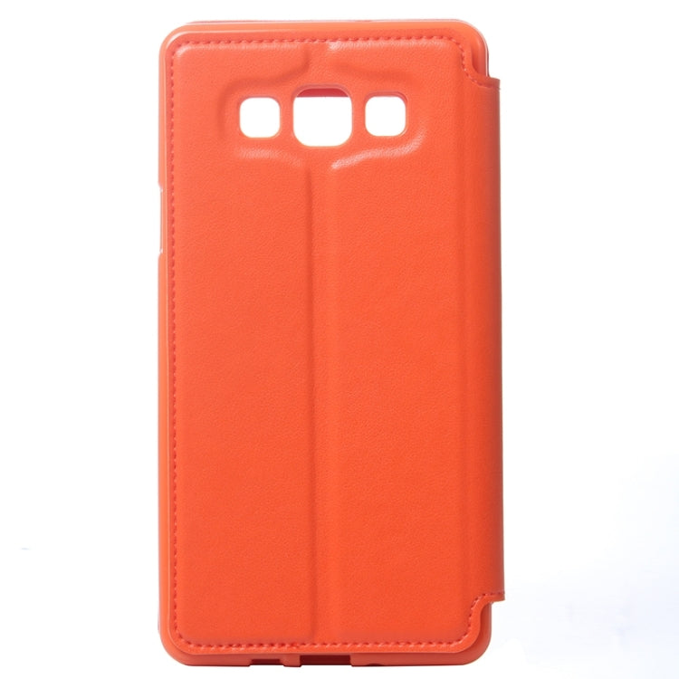 Crazy Horse Texture Horizontal Flip Leather Case with Card Slots & Call Display ID & Holder for Galaxy A7