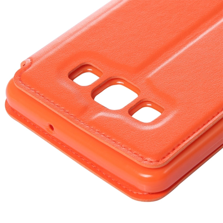 Crazy Horse Texture Horizontal Flip Leather Case with Card Slots & Call Display ID & Holder for Galaxy A7