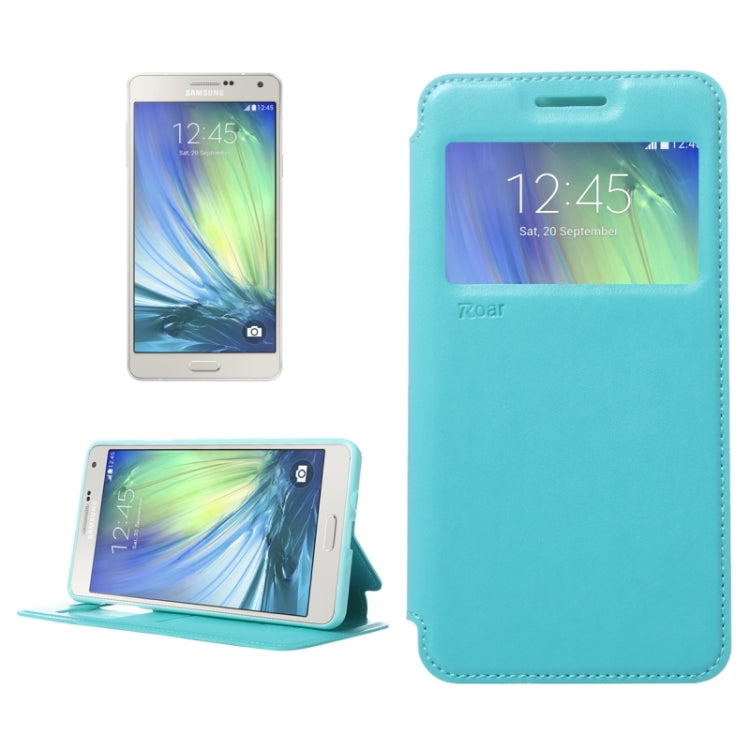Crazy Horse Texture Horizontal Flip Leather Case with Card Slots & Call Display ID & Holder for Galaxy A7