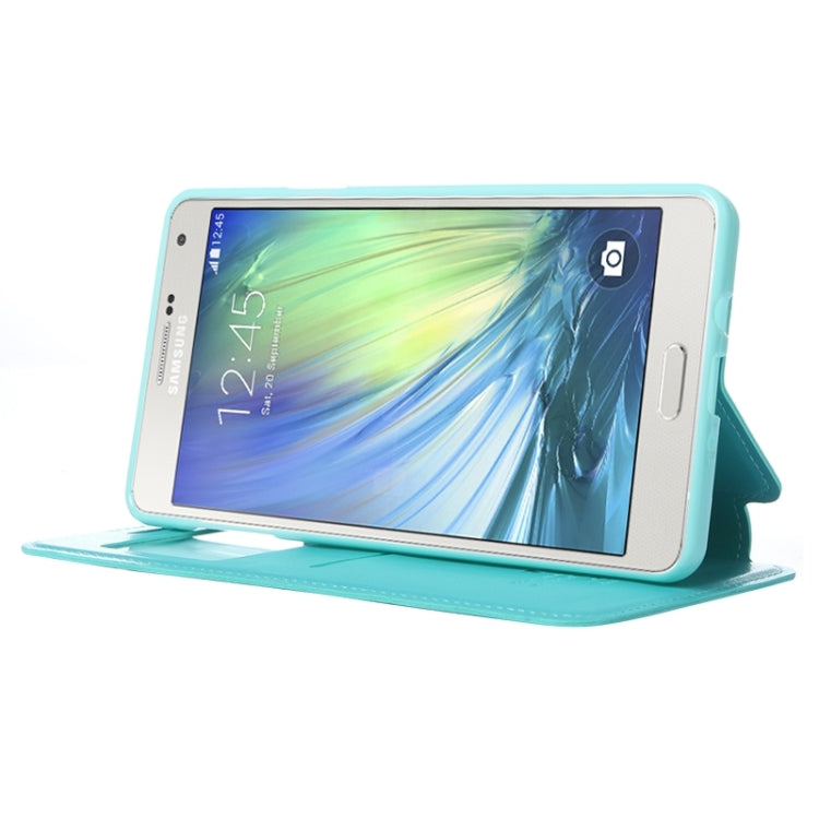 Crazy Horse Texture Horizontal Flip Leather Case with Card Slots & Call Display ID & Holder for Galaxy A7