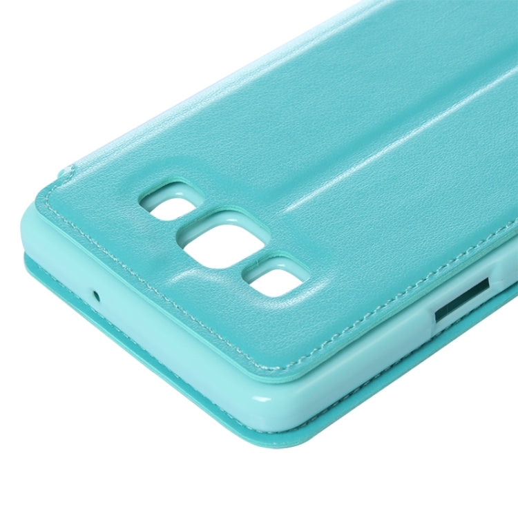 Crazy Horse Texture Horizontal Flip Leather Case with Card Slots & Call Display ID & Holder for Galaxy A7