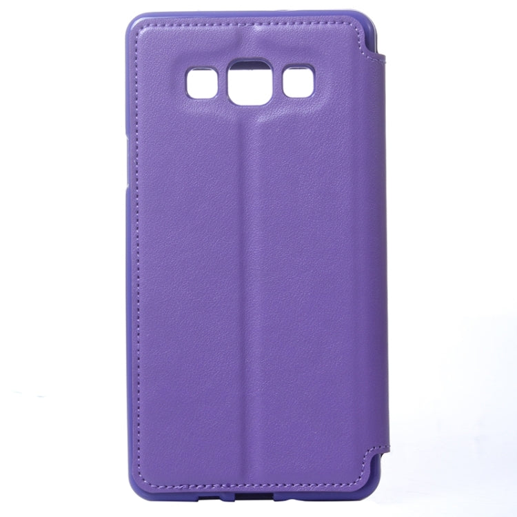 Crazy Horse Texture Horizontal Flip Leather Case with Card Slots & Call Display ID & Holder for Galaxy A7