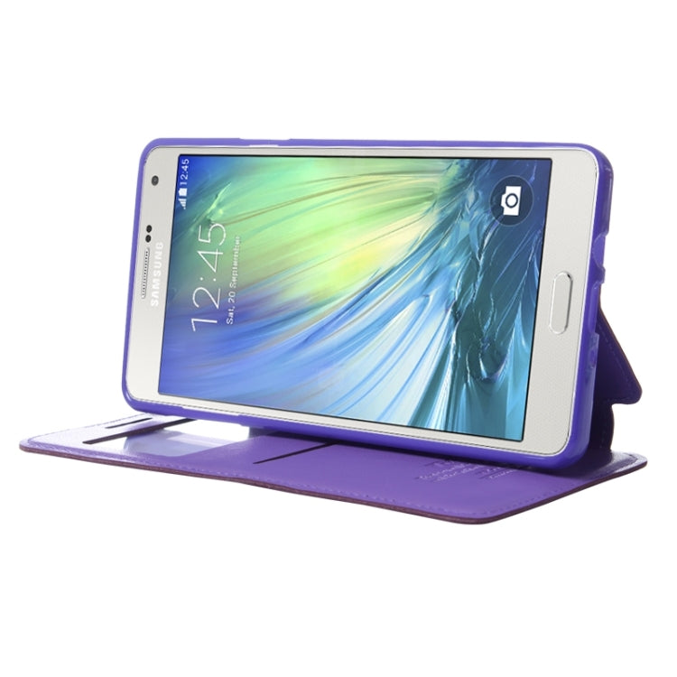Crazy Horse Texture Horizontal Flip Leather Case with Card Slots & Call Display ID & Holder for Galaxy A7