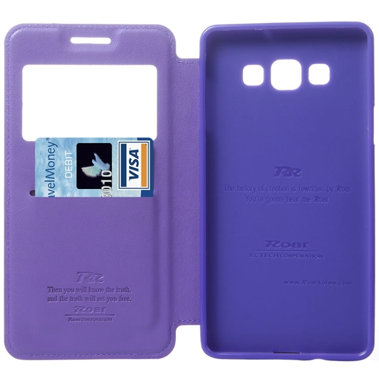 Crazy Horse Texture Horizontal Flip Leather Case with Card Slots & Call Display ID & Holder for Galaxy A7