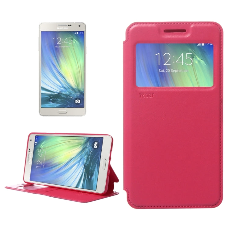 Crazy Horse Texture Horizontal Flip Leather Case with Card Slots & Call Display ID & Holder for Galaxy A7