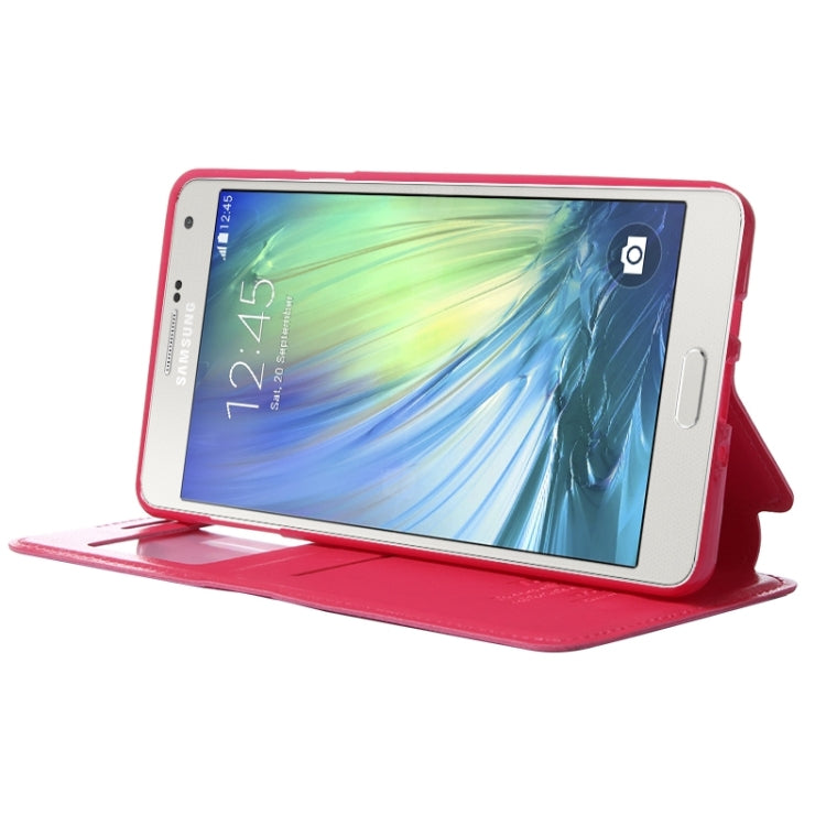 Crazy Horse Texture Horizontal Flip Leather Case with Card Slots & Call Display ID & Holder for Galaxy A7