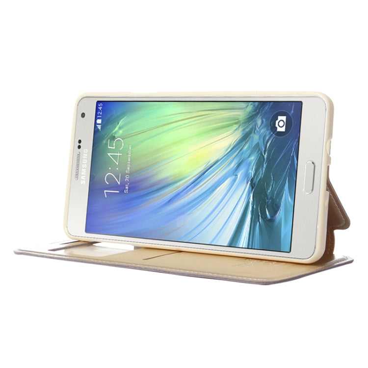 Crazy Horse Texture Horizontal Flip Leather Case with Card Slots & Call Display ID & Holder for Galaxy A7
