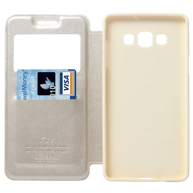 Crazy Horse Texture Horizontal Flip Leather Case with Card Slots & Call Display ID & Holder for Galaxy A7