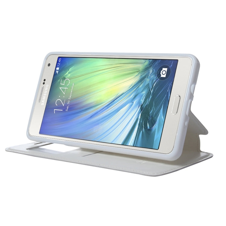 Crazy Horse Texture Horizontal Flip Leather Case with Card Slots & Call Display ID & Holder for Galaxy A7