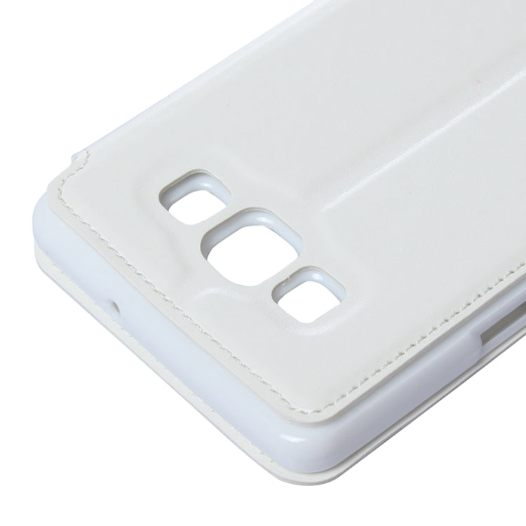 Crazy Horse Texture Horizontal Flip Leather Case with Card Slots & Call Display ID & Holder for Galaxy A7