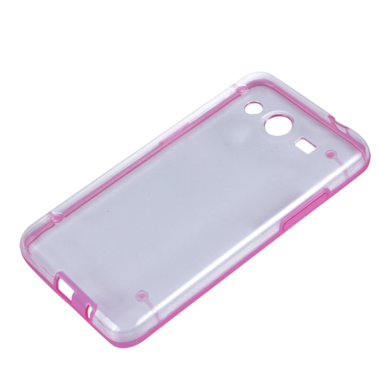 Luminous Frame Transparent Back Shell Plastic Case for Galaxy Core 2 / G355H