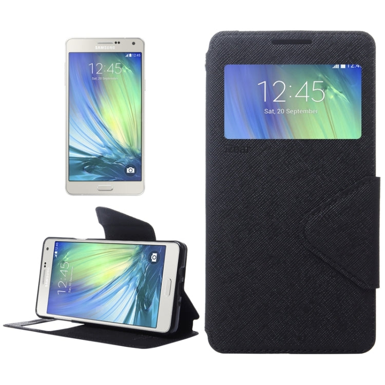 Cross Texture Horizontal Flip Leather Case with Card Slots & Call Display ID & Holder for Galaxy A7