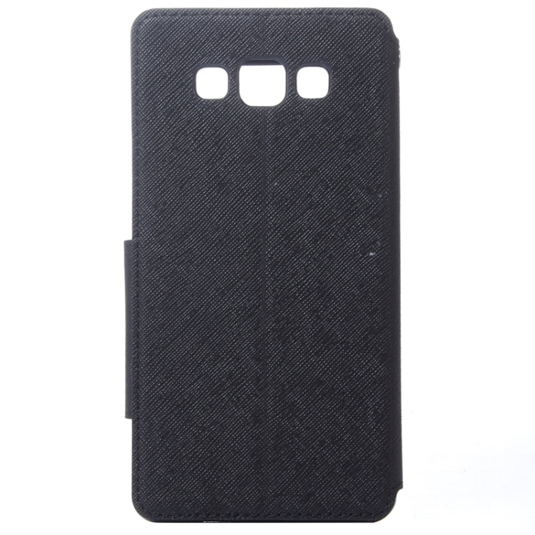 Cross Texture Horizontal Flip Leather Case with Card Slots & Call Display ID & Holder for Galaxy A7