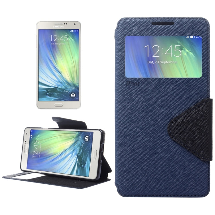 Cross Texture Horizontal Flip Leather Case with Card Slots & Call Display ID & Holder for Galaxy A7