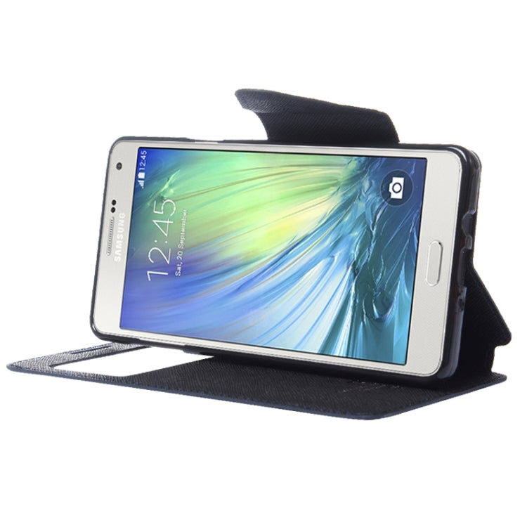 Cross Texture Horizontal Flip Leather Case with Card Slots & Call Display ID & Holder for Galaxy A7