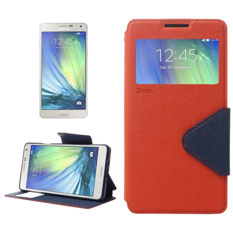 Cross Texture Horizontal Flip Leather Case with Card Slots & Call Display ID & Holder for Galaxy A7