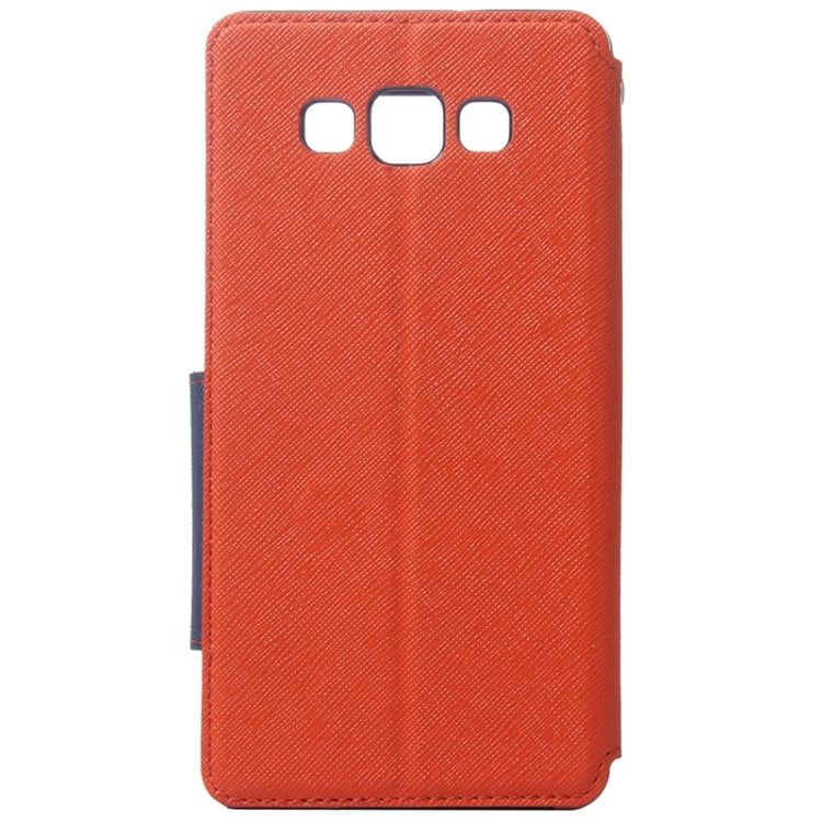 Cross Texture Horizontal Flip Leather Case with Card Slots & Call Display ID & Holder for Galaxy A7