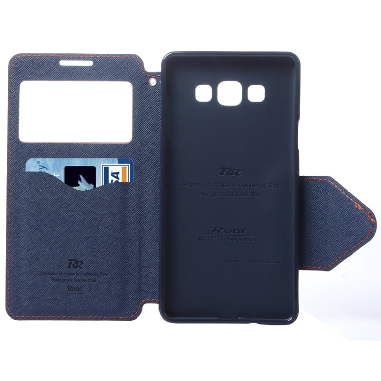 Cross Texture Horizontal Flip Leather Case with Card Slots & Call Display ID & Holder for Galaxy A7