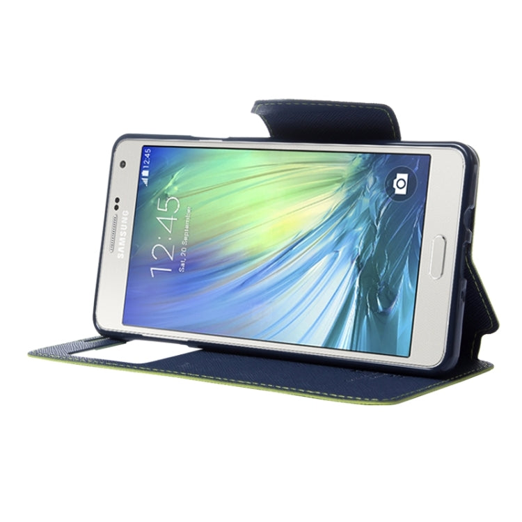 Cross Texture Horizontal Flip Leather Case with Card Slots & Call Display ID & Holder for Galaxy A7