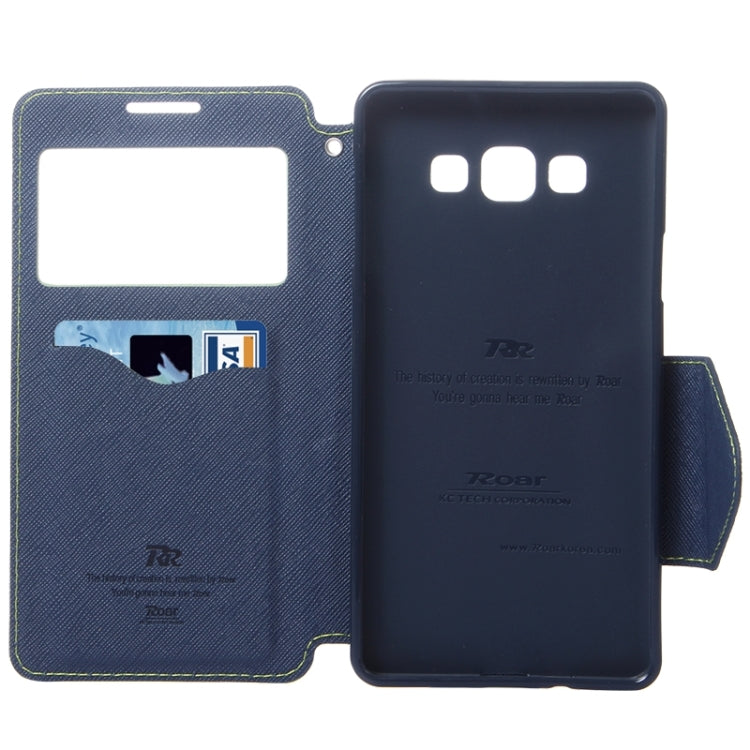 Cross Texture Horizontal Flip Leather Case with Card Slots & Call Display ID & Holder for Galaxy A7