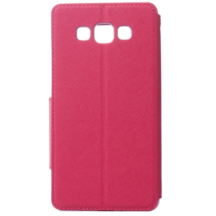 Cross Texture Horizontal Flip Leather Case with Card Slots & Call Display ID & Holder for Galaxy A7