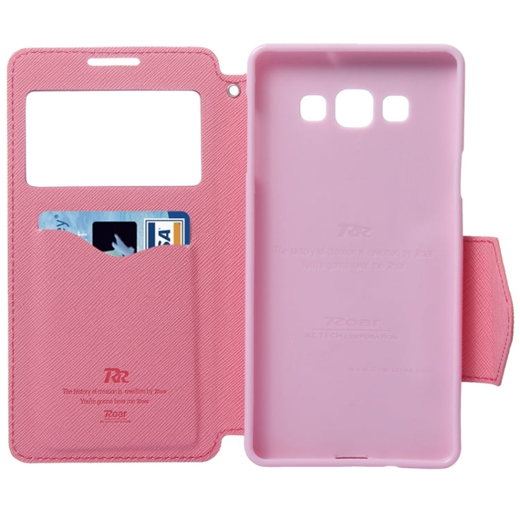 Cross Texture Horizontal Flip Leather Case with Card Slots & Call Display ID & Holder for Galaxy A7