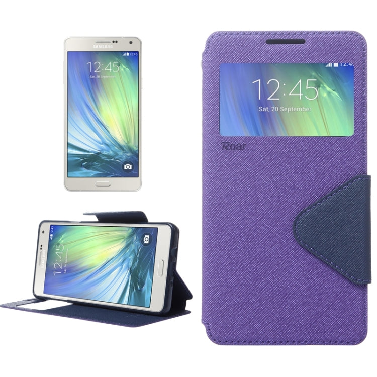 Cross Texture Horizontal Flip Leather Case with Card Slots & Call Display ID & Holder for Galaxy A7