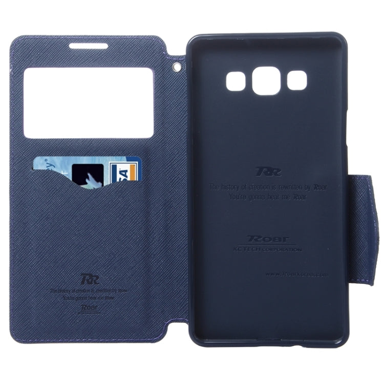 Cross Texture Horizontal Flip Leather Case with Card Slots & Call Display ID & Holder for Galaxy A7