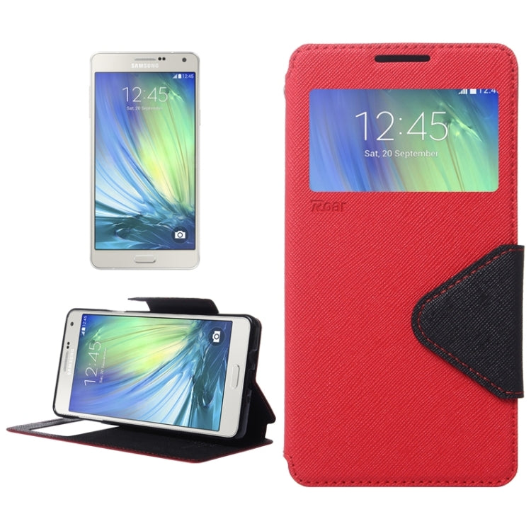 Cross Texture Horizontal Flip Leather Case with Card Slots & Call Display ID & Holder for Galaxy A7