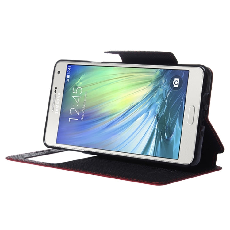Cross Texture Horizontal Flip Leather Case with Card Slots & Call Display ID & Holder for Galaxy A7