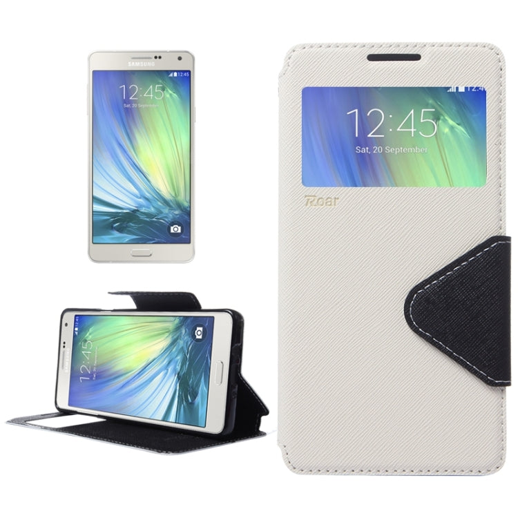 Cross Texture Horizontal Flip Leather Case with Card Slots & Call Display ID & Holder for Galaxy A7