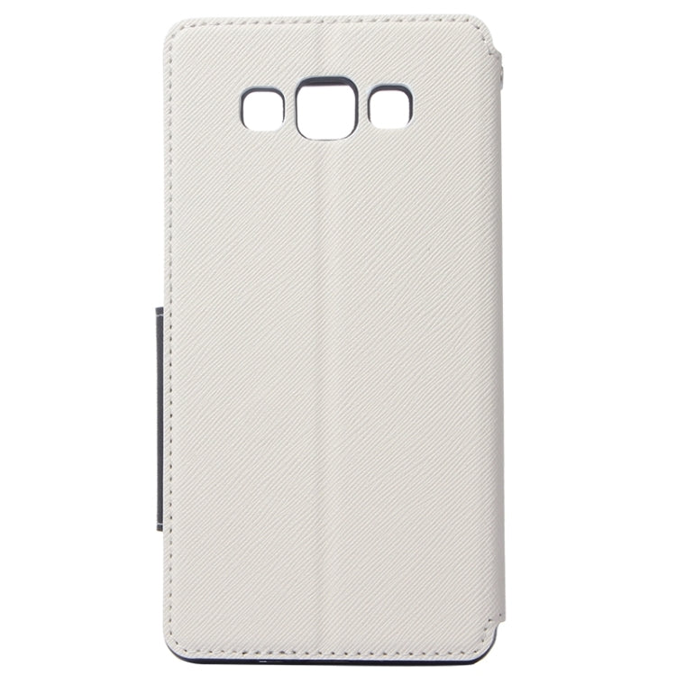 Cross Texture Horizontal Flip Leather Case with Card Slots & Call Display ID & Holder for Galaxy A7