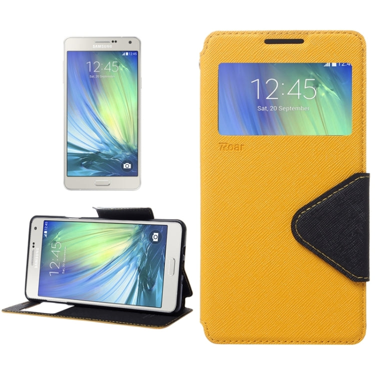 Cross Texture Horizontal Flip Leather Case with Card Slots & Call Display ID & Holder for Galaxy A7