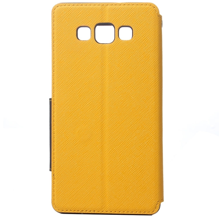 Cross Texture Horizontal Flip Leather Case with Card Slots & Call Display ID & Holder for Galaxy A7